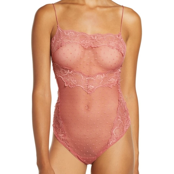Free People XS Allure That Sweet Thing Bodysuit Pink - Picture 3 of 7